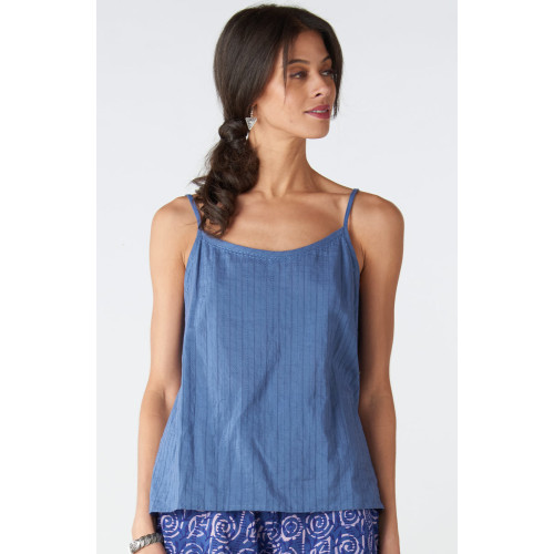 Adjustable Straps Cami - Tranquil blue