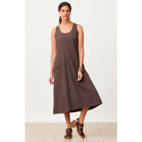 Priya Jersey A-line Midi Tank Dress - Fossil
