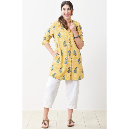 Recycled Yarn Kalpa Barrel-Leg Pant - White